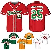 Personalized Christmas Baseball Jersey - Custom Merry Christmas Family Group Matching Jersey, Holiday for Baseball Lovers A2 White