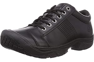 KEEN Utility - Men's PTC Oxford (Soft Toe) Work Shoes, Black, 12
