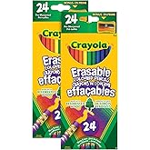 2pk Bundle of 24 Erasable Coloured Pencils