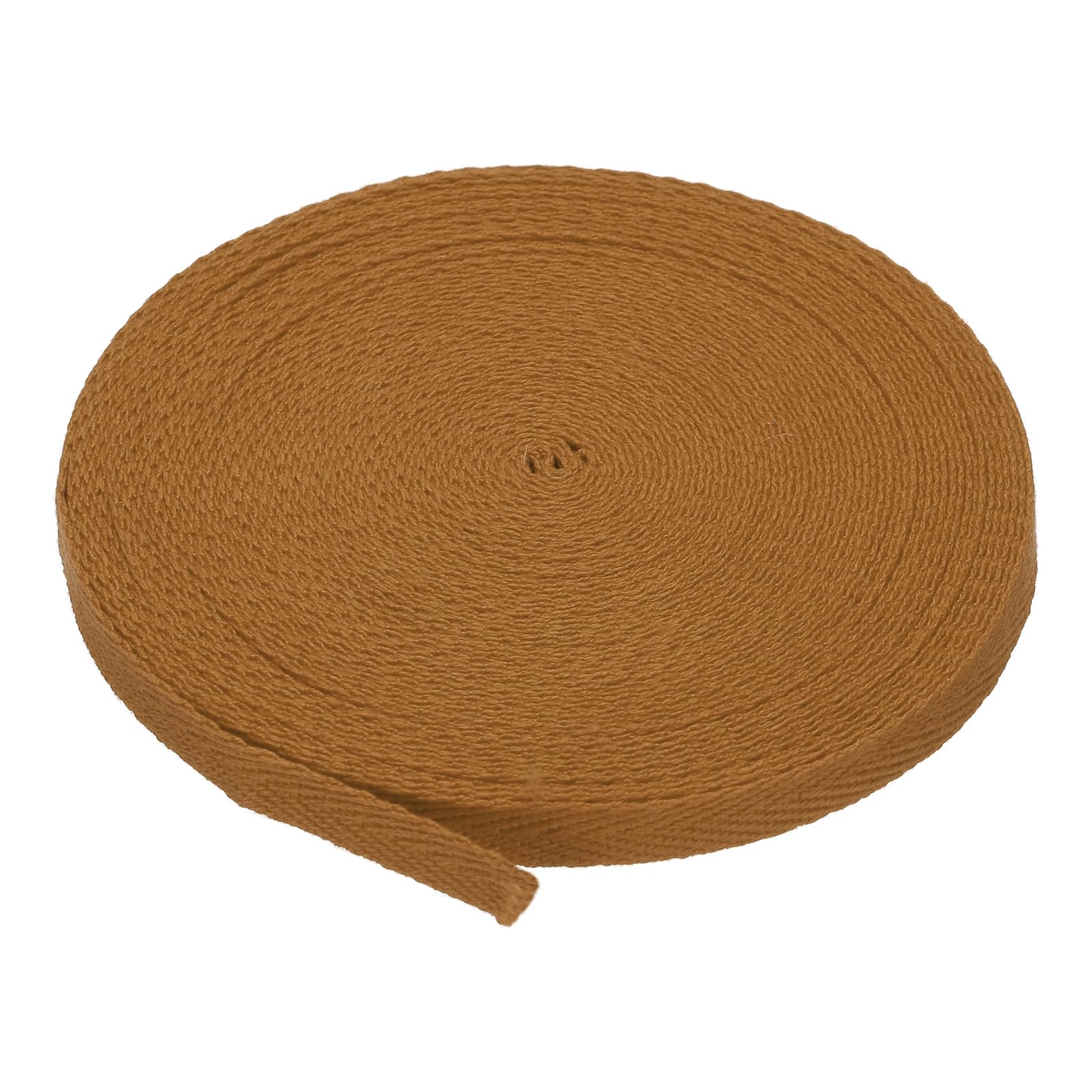 PATIKIL Cotton Twill Tape 1/4 Inch 10 Yards 100% Cotton Ribbon Bias Tape Herringbone Webbing Trim for Sewing Gift Wrapping, Light Coffee