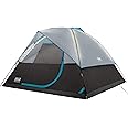 Coleman OneSource Rechargeable 4/6 Person Camping Tent with Airflow System & LED Lighting, Includes Rainfly, Tent Fan, Lights, and Interchangeable Battery Pack, Easy Setup Tent for Camping
