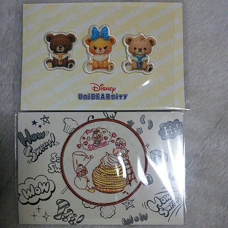 Amazon ディズニーストア ユニベアシティ チップとデール 刺繍シール ワッペン アニメ 萌えグッズ 通販