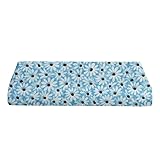 BKB Cradle Sheet, Crazy Daizy Ice Blue, 18" x