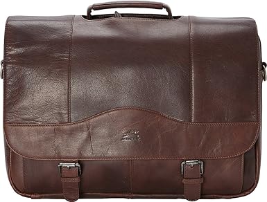 mancini leather briefcase