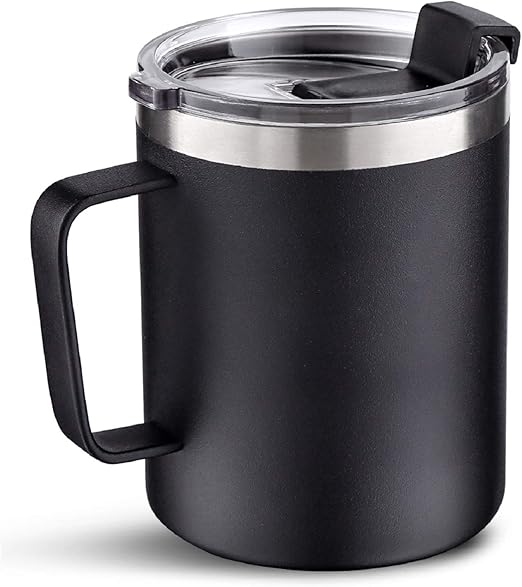 12oz Stainless Steel Insulated Coffee Mug with Handle