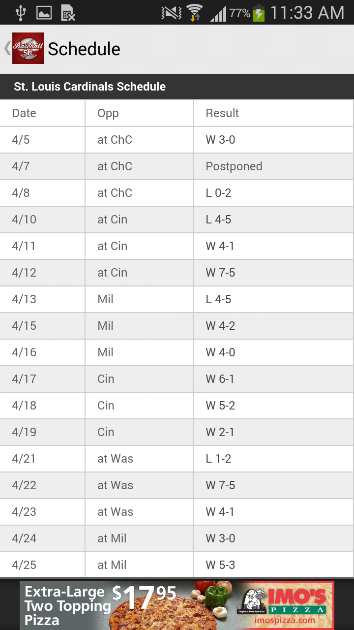 BaseballStL St. Louis for Android