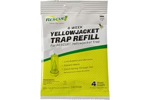 RESCUE! Yellowjacket Attractant Reusable Yellowjacket Traps – 4 Week Supply