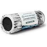 Oceanfoam Smooth Soft Foam Roller (Black Marbled) - Beginner, Travel Sized Low Density Foam Roller for Home & Gym, Physical Therapy, Back Pain, & Exercise - Yoga & Athletics (12.5" x 5")