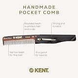 Kent Handmade 85mm Fine Toothed Folding Pocket Hair Comb Cellulose Acetate view 6