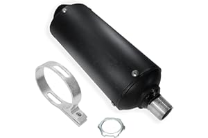 JMCHstore Performance Exhaust Muffler Silencer for Predator 212 196cc GX160 420cc 301cc GX390 98cc 6.5hp, Coleman CT200U BT200X KT196 CT100U Baja Massimo MB200 Go Kart Engine Mini Bike Parts (Black)