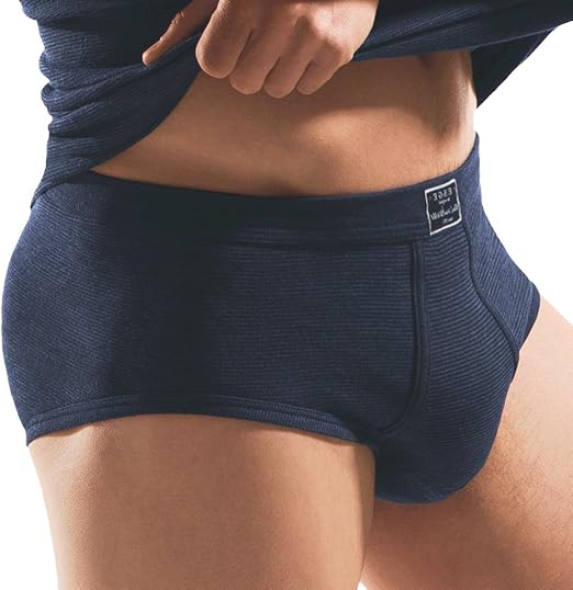 ESGE 3er Pack Jeans Herren Sport Slip Unterhose Feinripp mit Eingriff und weichem