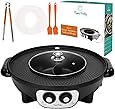 Food Party 2 in 1 Electric Smokeless Grill and Hot Pot