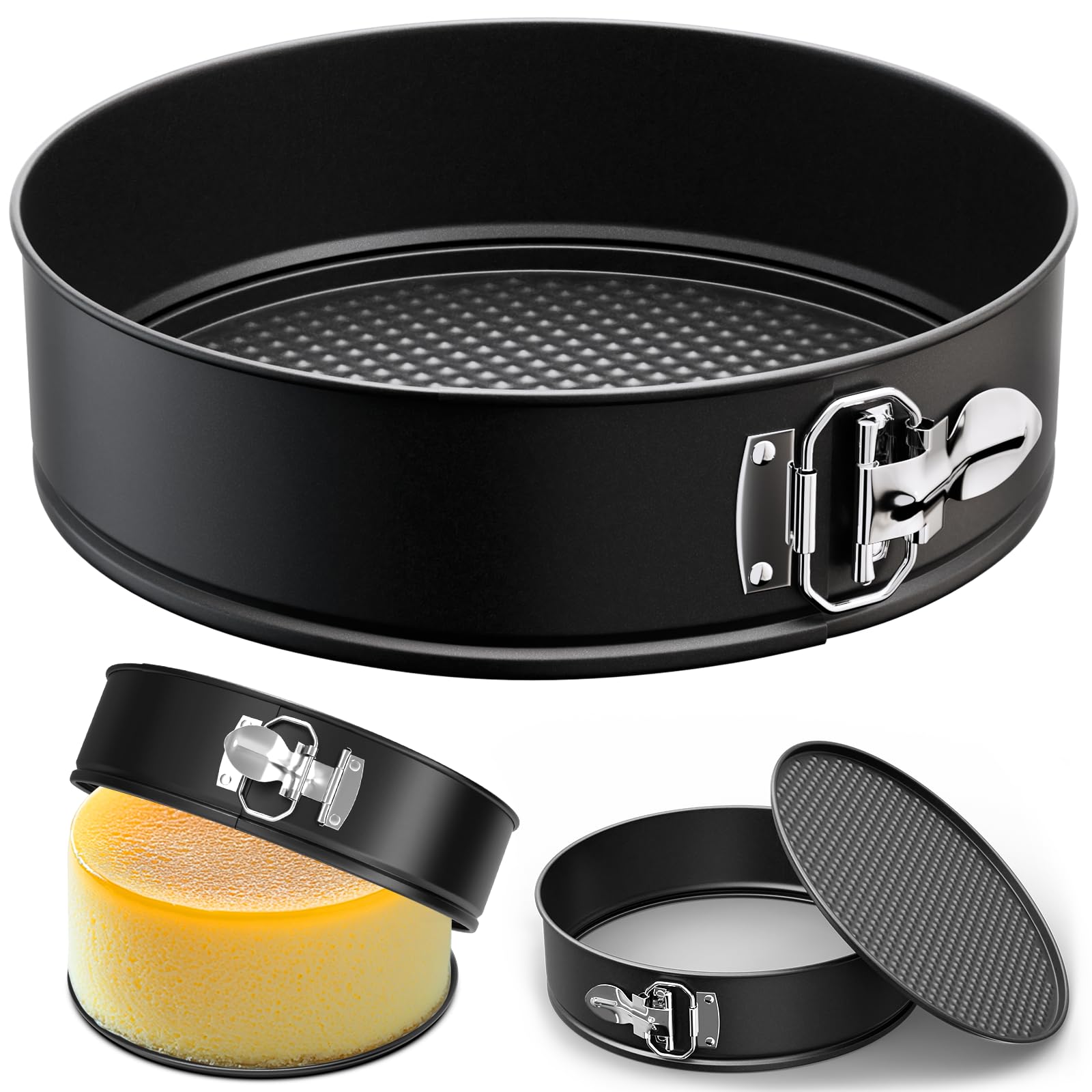 Photo 1 of ZeroPone 9 Inch Springform Pan with Removable Bottom, Non-stick Round Spring Form Cake Mold Cheesecake Pan For Baking