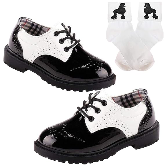 girls saddle oxford shoes