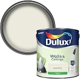 Dulux Silk Emulsion Paint For Walls And Ceilings Apple White 2.5L