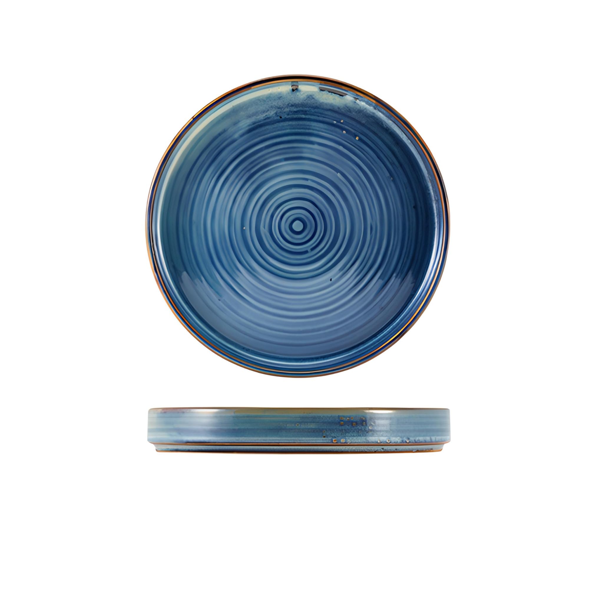 Genware Terra Porcelain, Aqua Blue, Presentation Plate, 180mm, PR-PBL18, Pack of 6