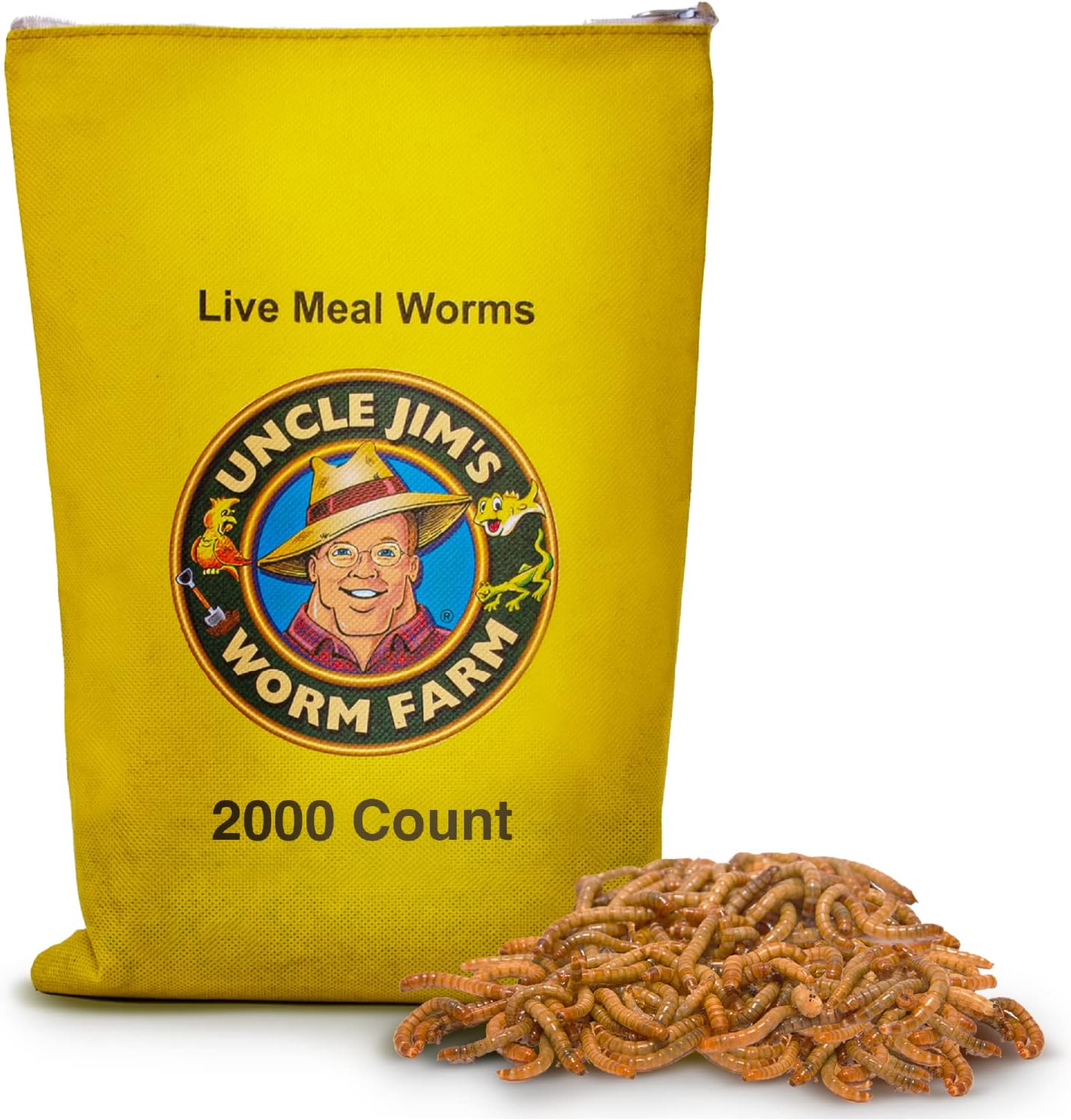 Backyard Birding & Wildlife - Uncle Jim's Worm Farm Live Mealworms (2000 Count)
