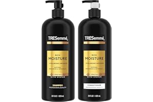 TRESemme Shampoo & Conditioner, Sulfate-Free, Family Size - Moisture Rich Hair Treatment for Dry, Damaged Hair, Hydrating Hya