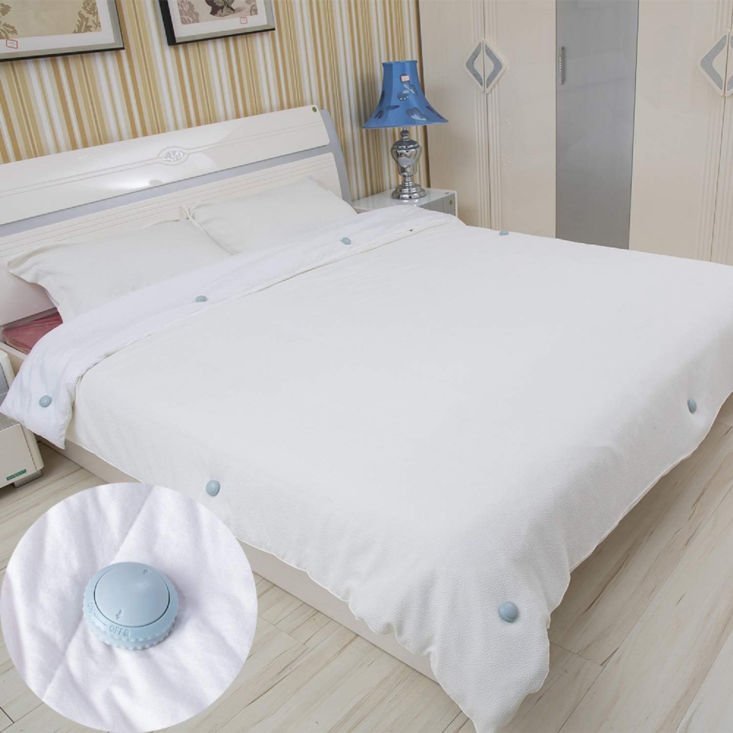 NSKER Duvet Clips - Much durable safter than the Traditional Bedding Pins - Could be used as Duvet Donuts duvet fasteners Comforter Pins Curtains Pins or to secure sofa covers (One bed need 8 sets)