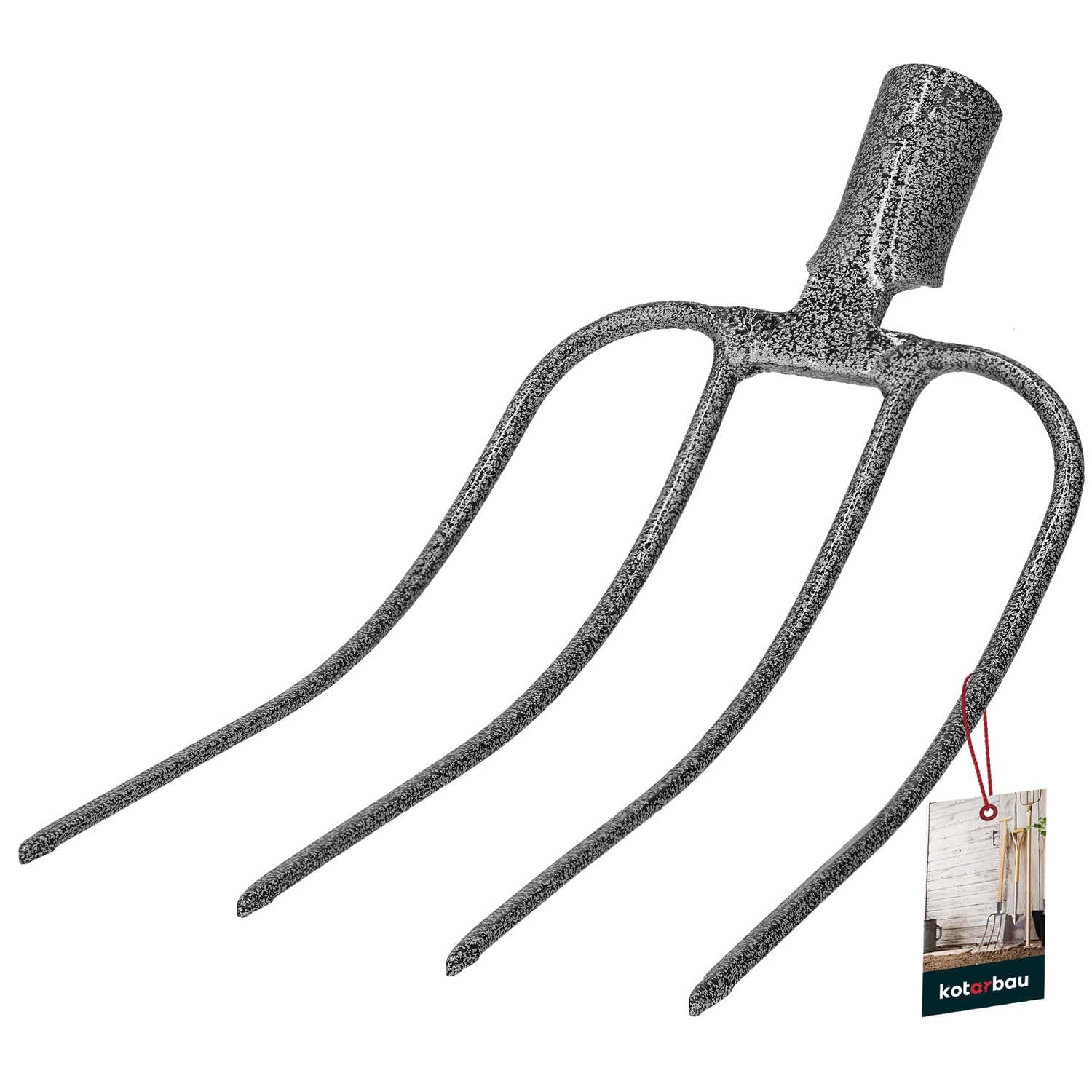 KOTARBAU Digging & Manure Fork – 4 Tine Garden Fork