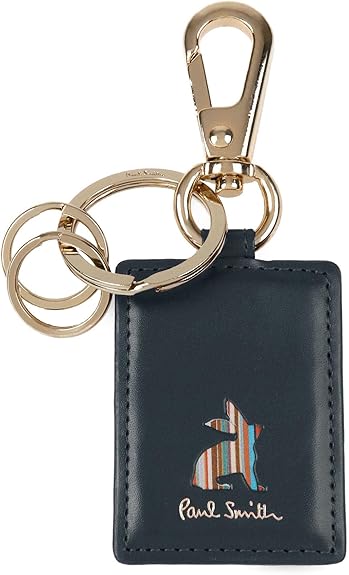 Amazon ポールスミス Paul Smith マーケトリーストライプラビット キーリング キーホルダー メンズ 純正化粧箱 ショップバッグ付き Psq168 ネイビー Paul Smith ポール スミス キーホルダー チェーン