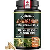 Ashwagandha Supplement 1300MG | High Strength Resistance to Stress & Increase Energy | Organic Ashwagandha Powder Capsules wi
