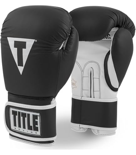 Amazon.com : Title Classic Fitness Boxing Gloves, Black/Blue