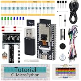 Freenove ESP32 Kit ESP32 Camera Board Basic Starter Kit | 240 MHz 32-bit Dual-core, Onboard Camera WiFi+BT, Python C Code, 400-Page Detailed Tutorial, 58 Projects, 141 Items