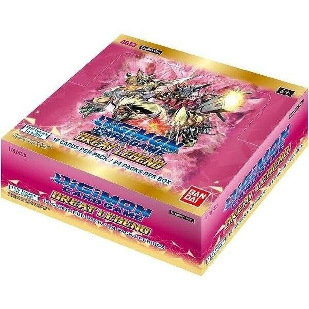 Digimon Card Game - Great Legend Booster Display BT04 (24 Packs) - EN