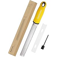 Classic Zester and Grater - Professional Kitchen Zester for Lemon, Chocolate, Cheese, Garlic, Ginger (Narrow)