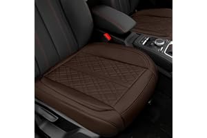 2 Pack Car Seat Cover for Front Car Seat Bottom,Luxury PU Leather Seat Cushion Protector Auto Interior Seat Cover Without Bac