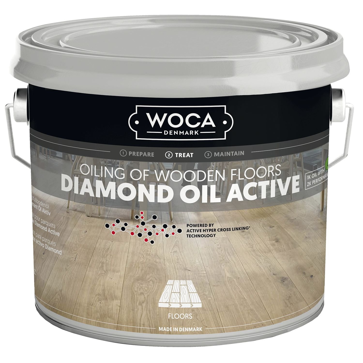 Woca Diamond Active Oil Natural 1 Litre