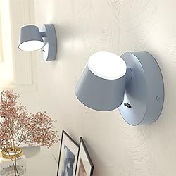URSOLA Wall Light Set of Two, LED Wall Sconce with