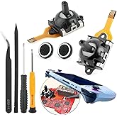 2Pack Hall Effect Joysticks for Asus ROG Ally RC71L Joystick Replacement for GPD Win3 Windows 10 3D Analog Sensor Module Thumb Stick Handheld Console Accessories Parts with Repair Tools