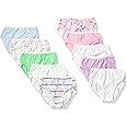 Hanes Girls and Toddler Underwear, Cotton Knit Tagless Brief, Hipster, and Bikini Panties, Multipack (Colors May Vary)