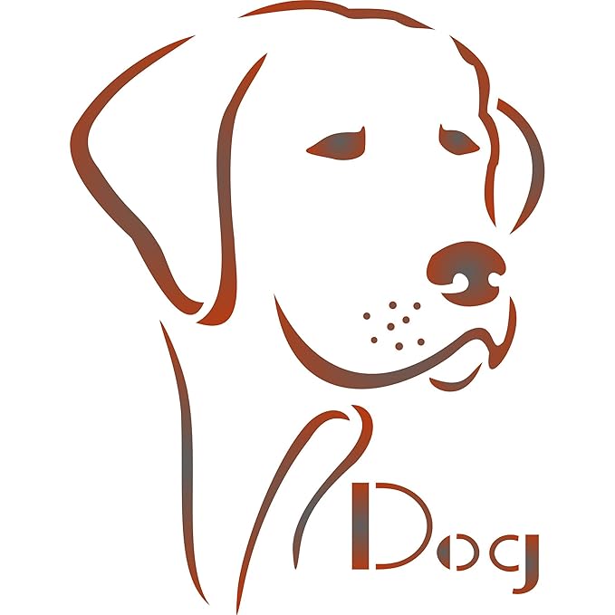 dog stencil size 3w x 4h reusable dog stencils for