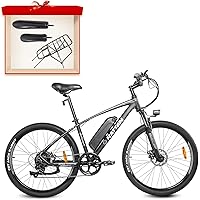Rattan Electric Mountain Ebikes 48V 350W Electric Bike for Adults 26inch Mountain Bike 48V 10.4Ah Lithium Battery E-Bike…