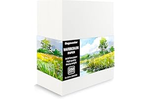 DagouColor Watercolor Paper, 9" x 12", 200GSM, 250 Pcs Bulk Water Color Paper, Art Supplies for Artists Adults Boys Girls Stu