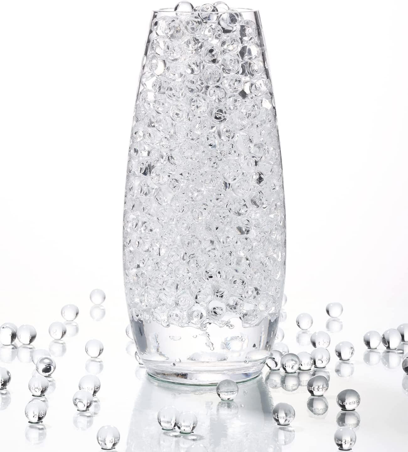 Water Beads, 80000 Pcs Clear Water Gel Jelly Beads Vase Filler Beads,Vase Fillers for Floating Pearls for Floating Candle Making,Wedding Centerpiece,Festive Floral Decoration Flower Arrangement