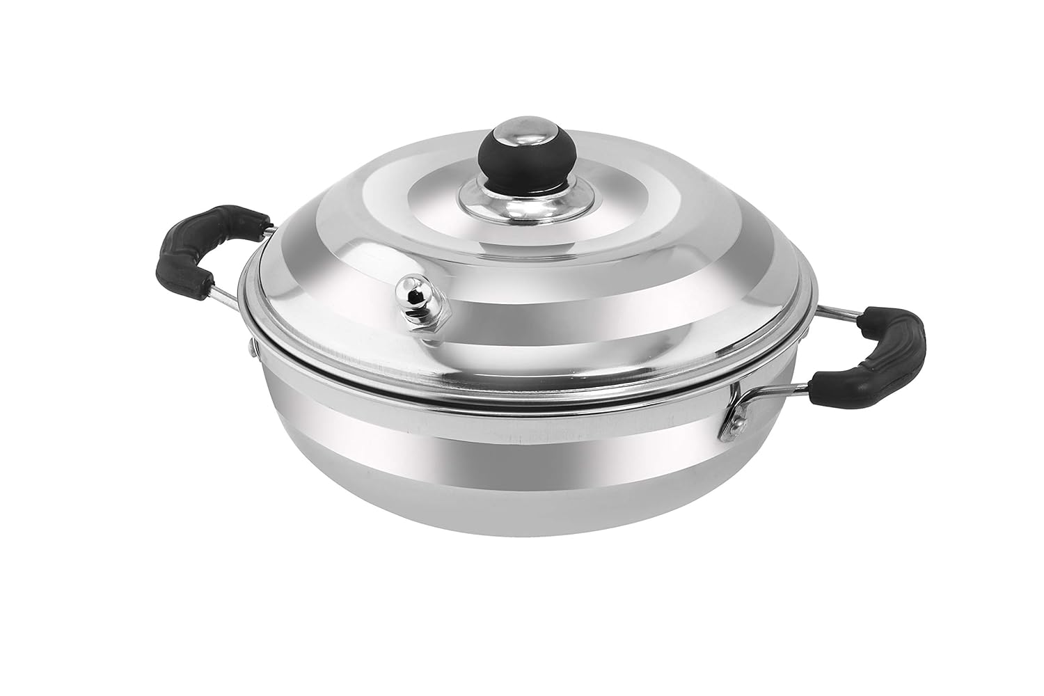 HOMEST Stainless Steel Multi-Purpose Kadai with 2 Idli Plate