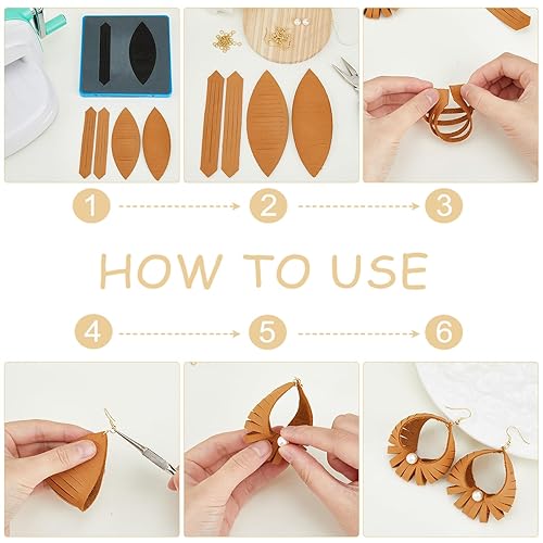 SUPERDANT Tassel Leather Cutting Dies Shapes Leather Earring Die