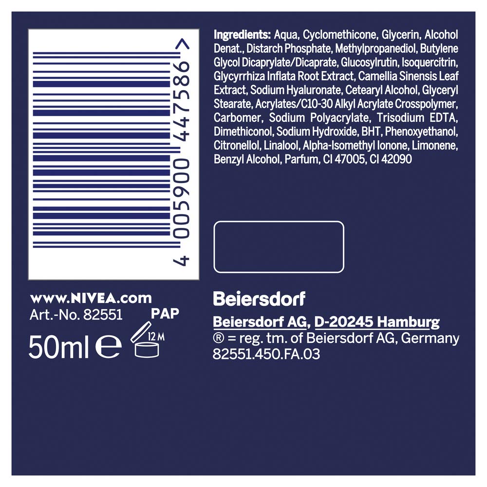 nivea urban skin detox night gel moisturizer