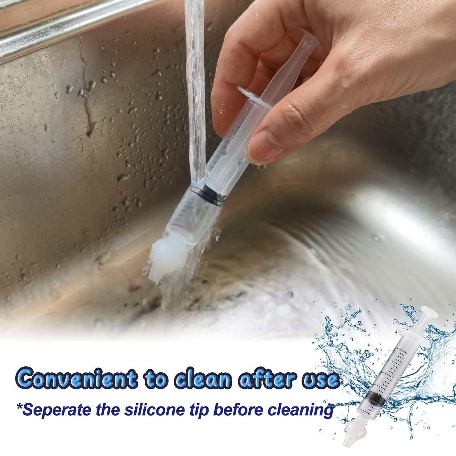 Nasal Syringe for Baby - 4PCS - Safe Silicon Baby Nasal Aspirator Qucik Syringe Nose Cleaner Rinsing Tool for Baby/Infant/Kid