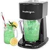 Nostalgia Retro 40-Ounce Frozen Beverage Station - Slushie Machine and Ice Shaver with Automatic Mixing for Soda, Cocktails a