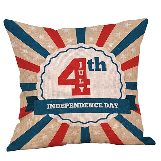 Amazon Com Independence Day Pillow Case Elogoog 4th Of July