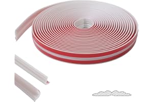 JSIWOTH 20 Ft Multifunctional Molding Trim, Peel and Stick Trim Flexible, Inside &Outside Corner Trim, Caulk Strip for Wall Floor Window Door Ceiling Waterproof Self-Adhesive White