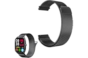 Watch Band Metal Compatible with KIBFLE/YMZ TGW01 Smart Watch, Quick Release Watch Strap for Men Women, Stainless Steel Smart