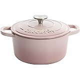 Crock-Pot Artisan Round Enameled Cast Iron Dutch Oven, 7-Quart, Blush Pink