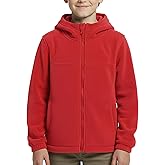 Spring&Gege Boys Girls Hooded Polar Fleece Jacket Kids Full Zip Fleece Jacket With Hood