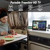 August DA100D 10 Inch Portable TV Freeview HD Recorder HDMI USB DVB-T2 Caravan view 2